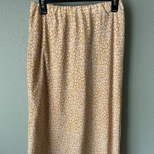 Midi floral skirt